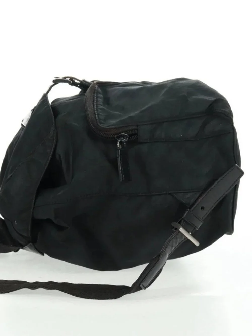 PRADA Backpack Nylon Green Silver